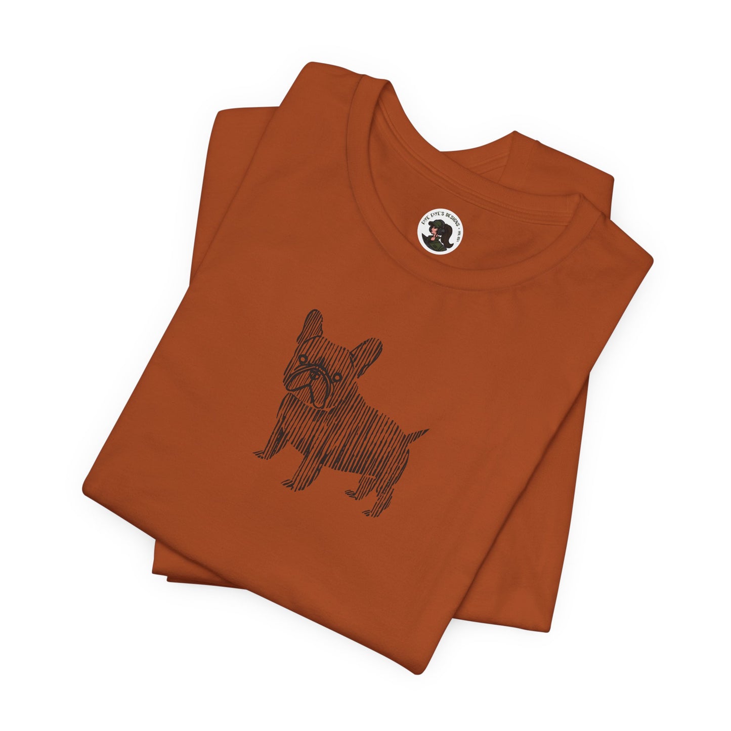 Cute French Bulldog Graphic Tee - Unisex Jersey Short Sleeve Shirt