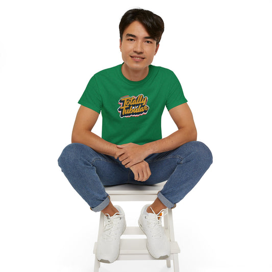 80's Throwback Unisex Tee, Totally Tubular Retro Style Shirt - Funky Color Combos, Playful Text, Vintage Vibe