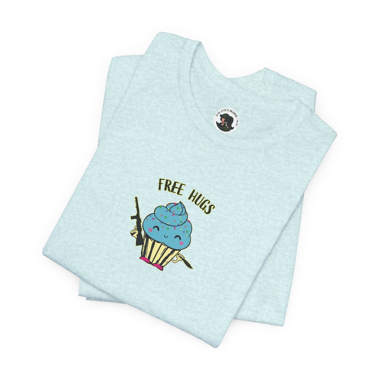 Cute Free Hugs Tee for Everyday Comfort