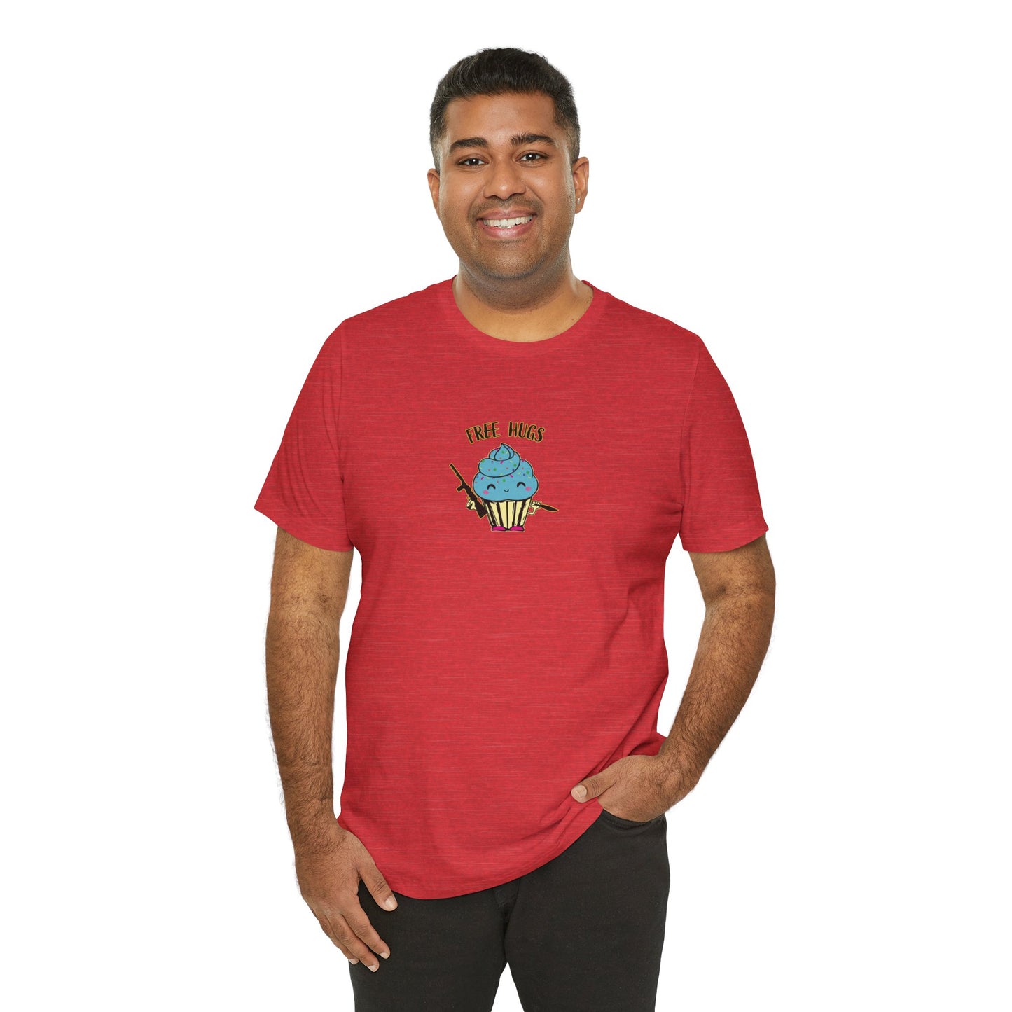 Cute Free Hugs Tee for Everyday Comfort