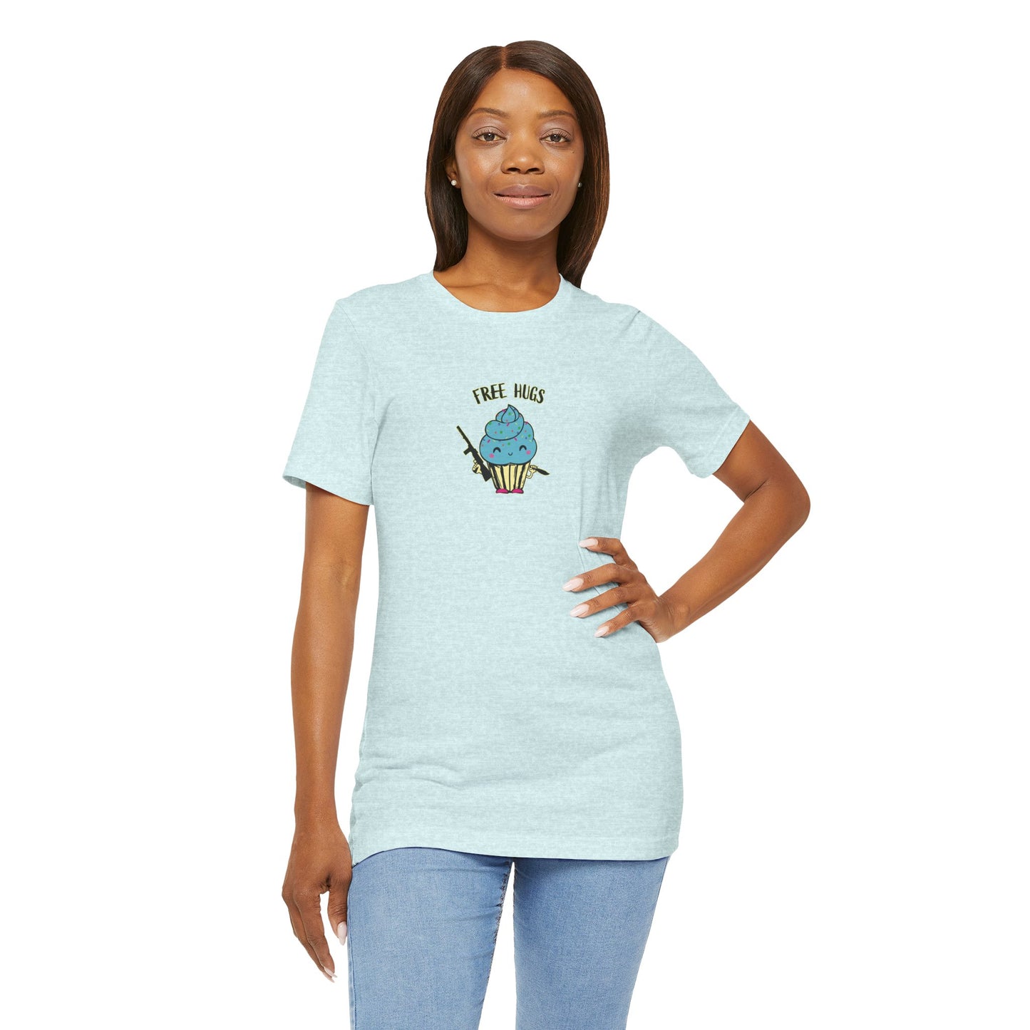 Cute Free Hugs Tee for Everyday Comfort