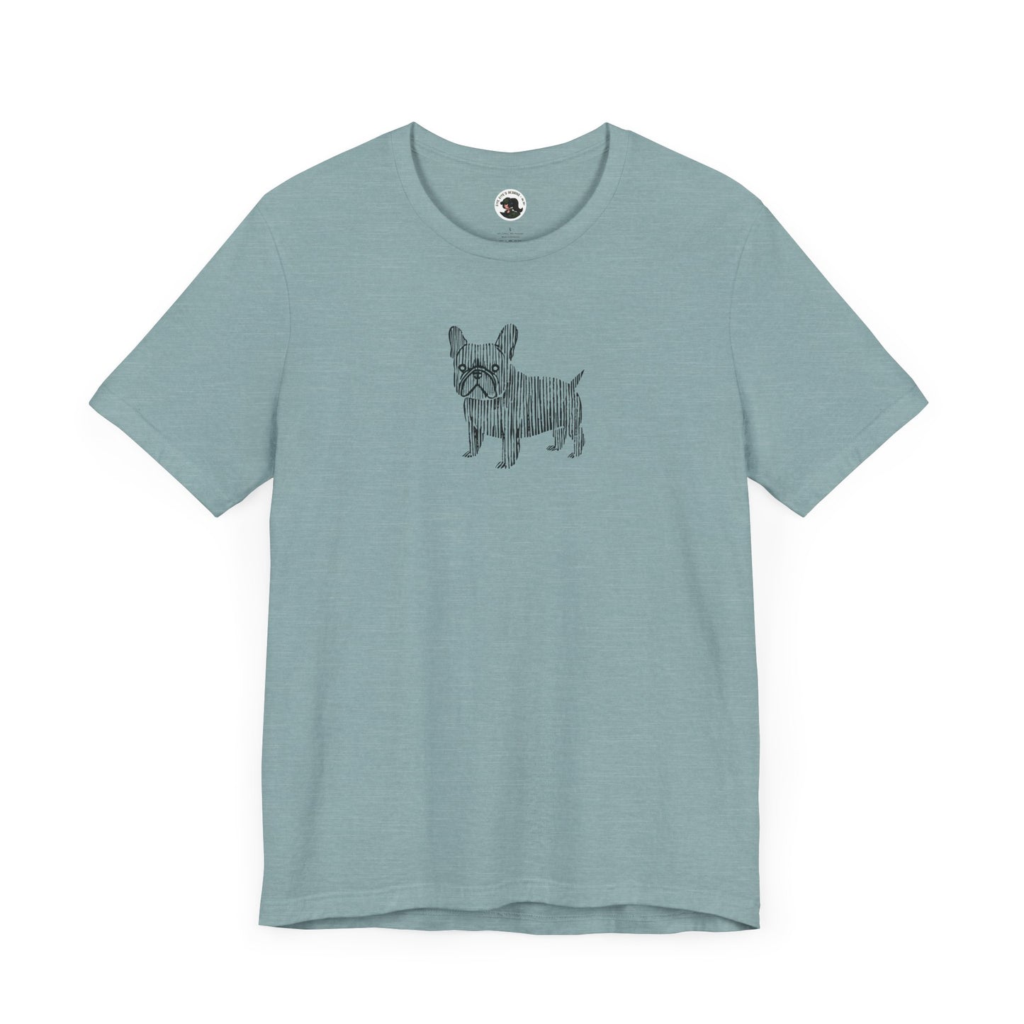 Cute French Bulldog Graphic Tee - Unisex Jersey Short Sleeve Shirt