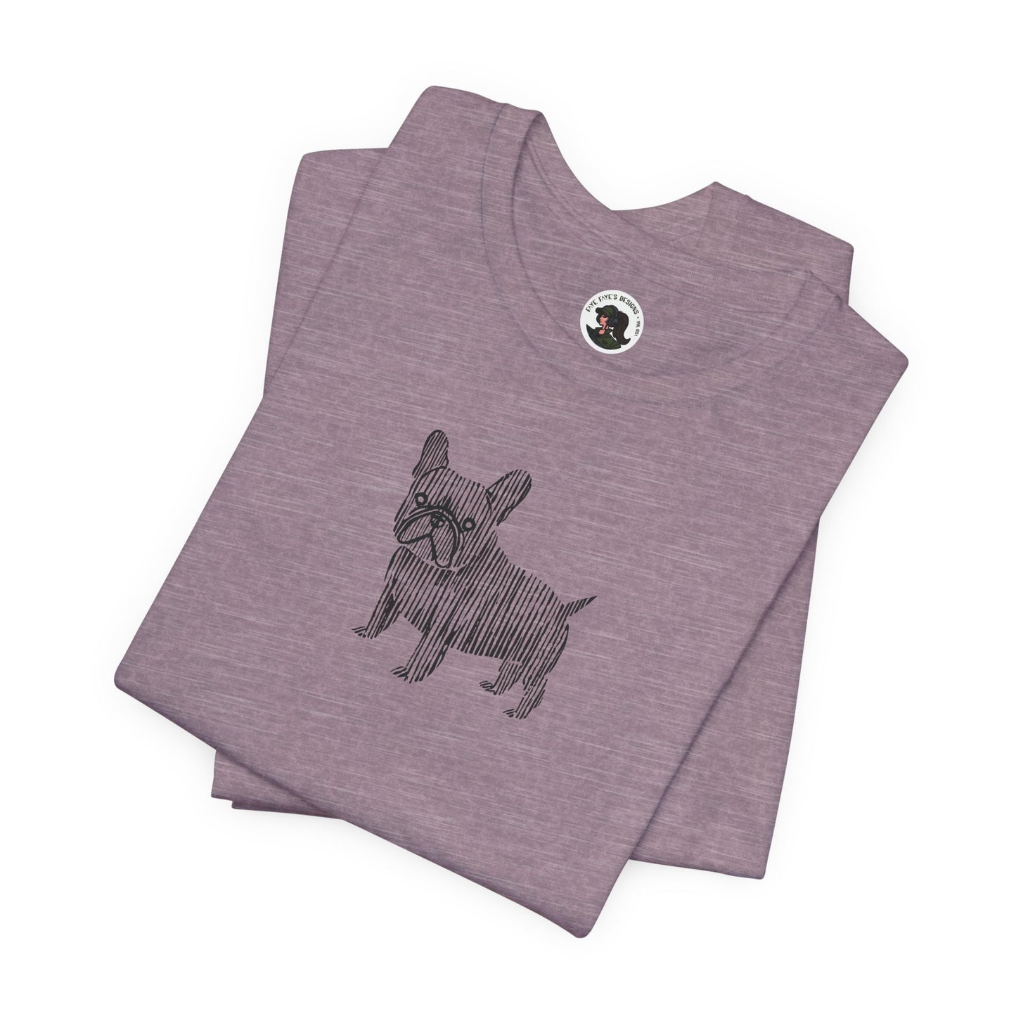 Cute French Bulldog Graphic Tee - Unisex Jersey Short Sleeve Shirt