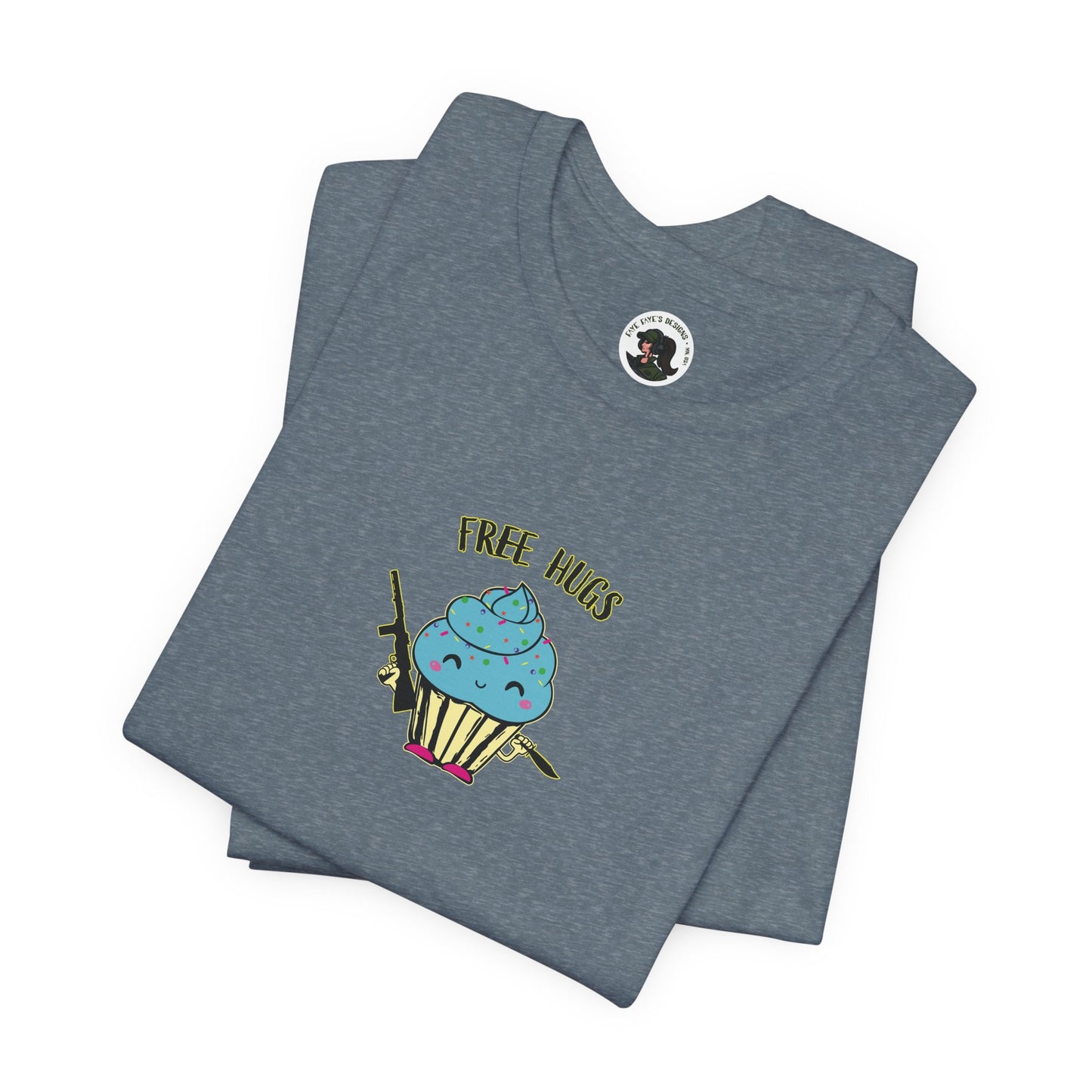 Cute Free Hugs Tee for Everyday Comfort