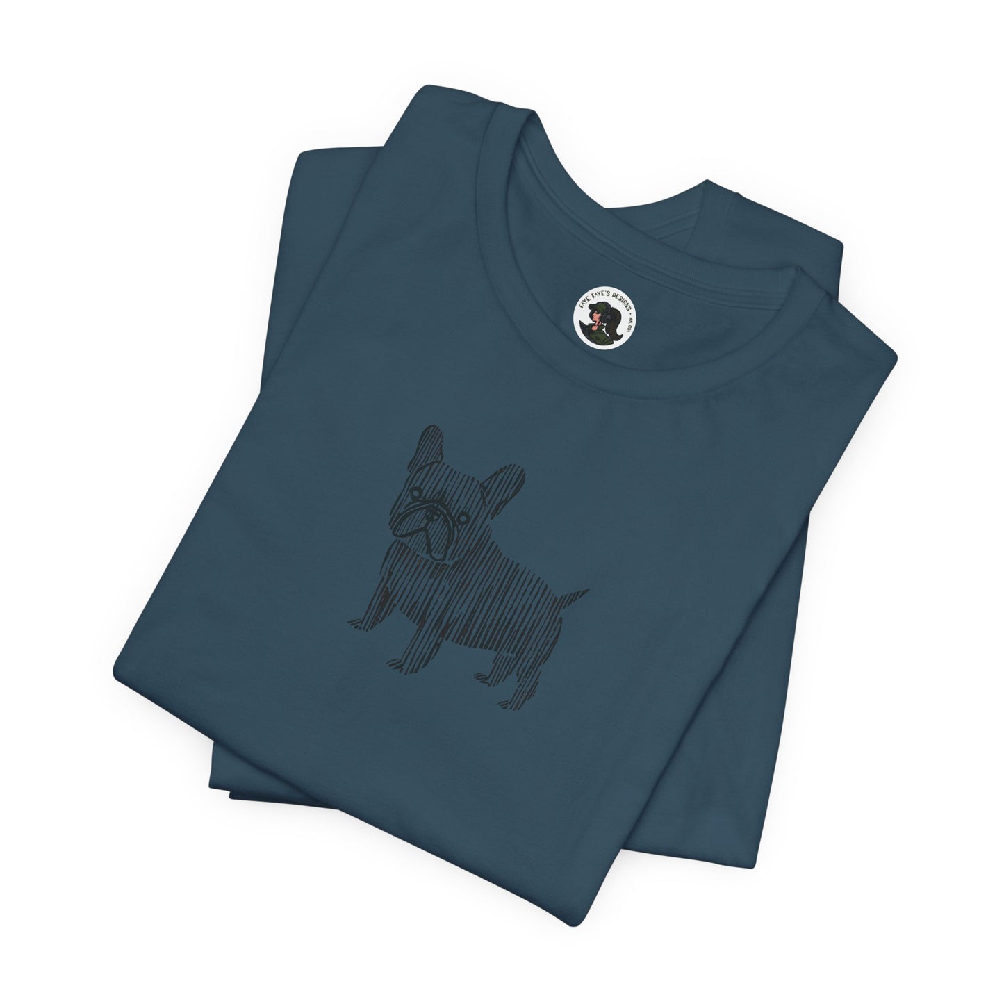 Cute French Bulldog Graphic Tee - Unisex Jersey Short Sleeve Shirt