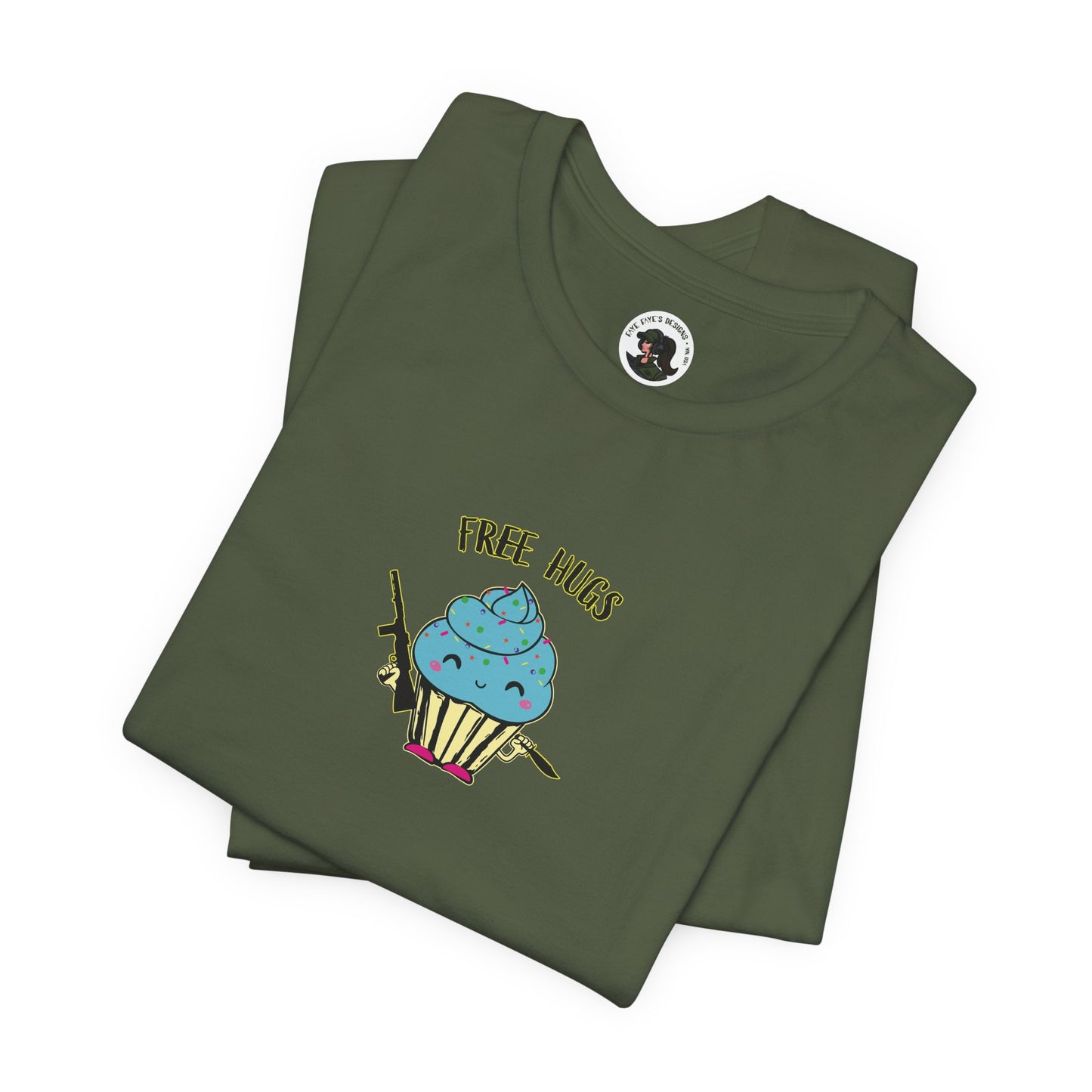 Cute Free Hugs Tee for Everyday Comfort