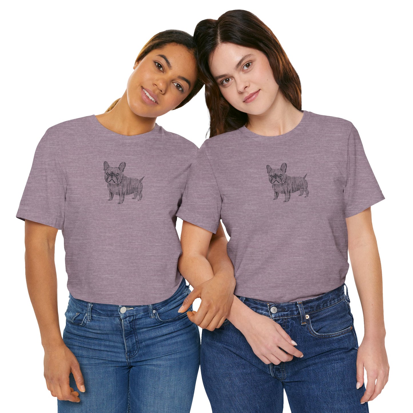 Cute French Bulldog Graphic Tee - Unisex Jersey Short Sleeve Shirt