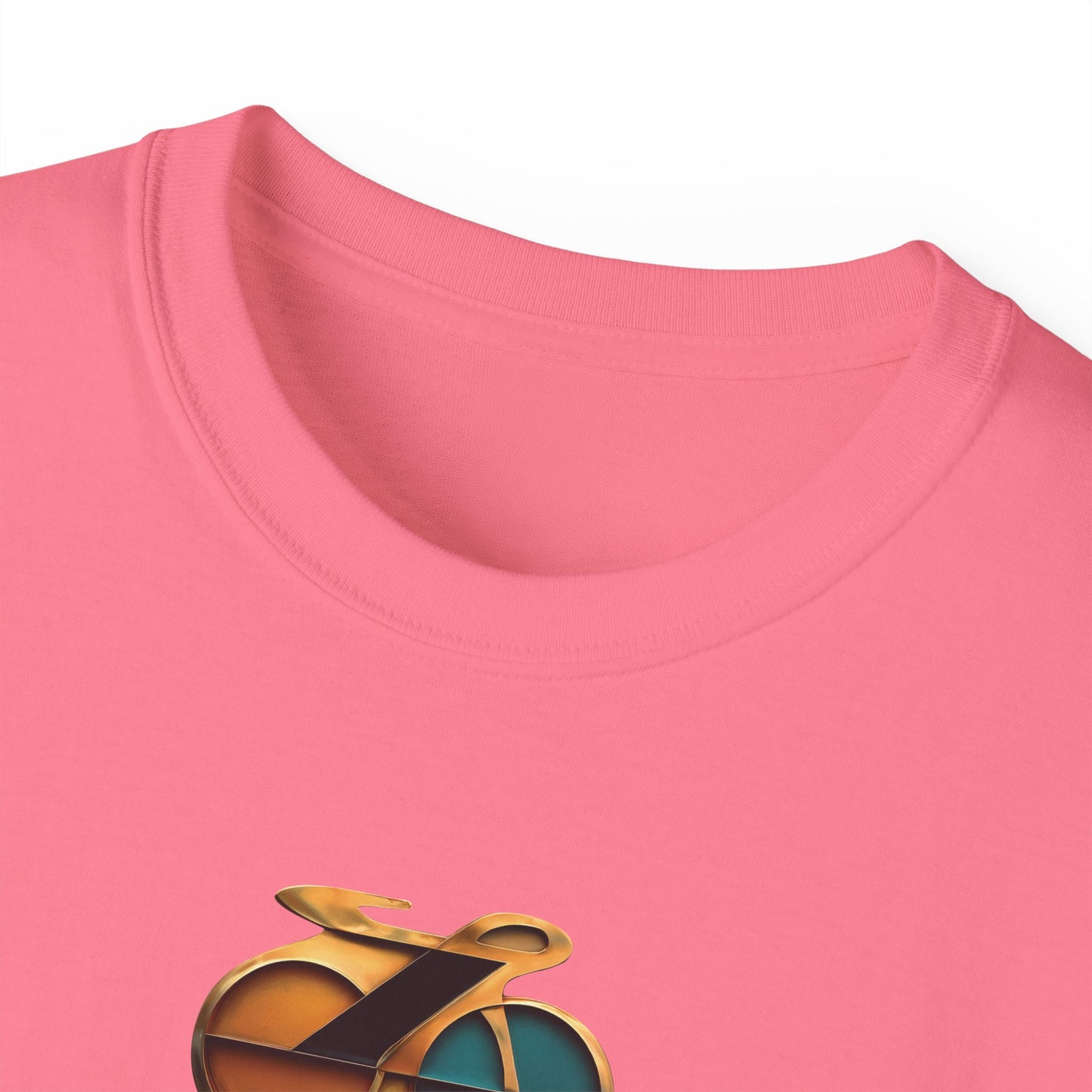 Retro Bike Enamel Pin Tee, Bicycle Enthusiast Shirt, Ride Cycling T-Shirt, Unisex Cotton Top, Retro Vibes Shirt