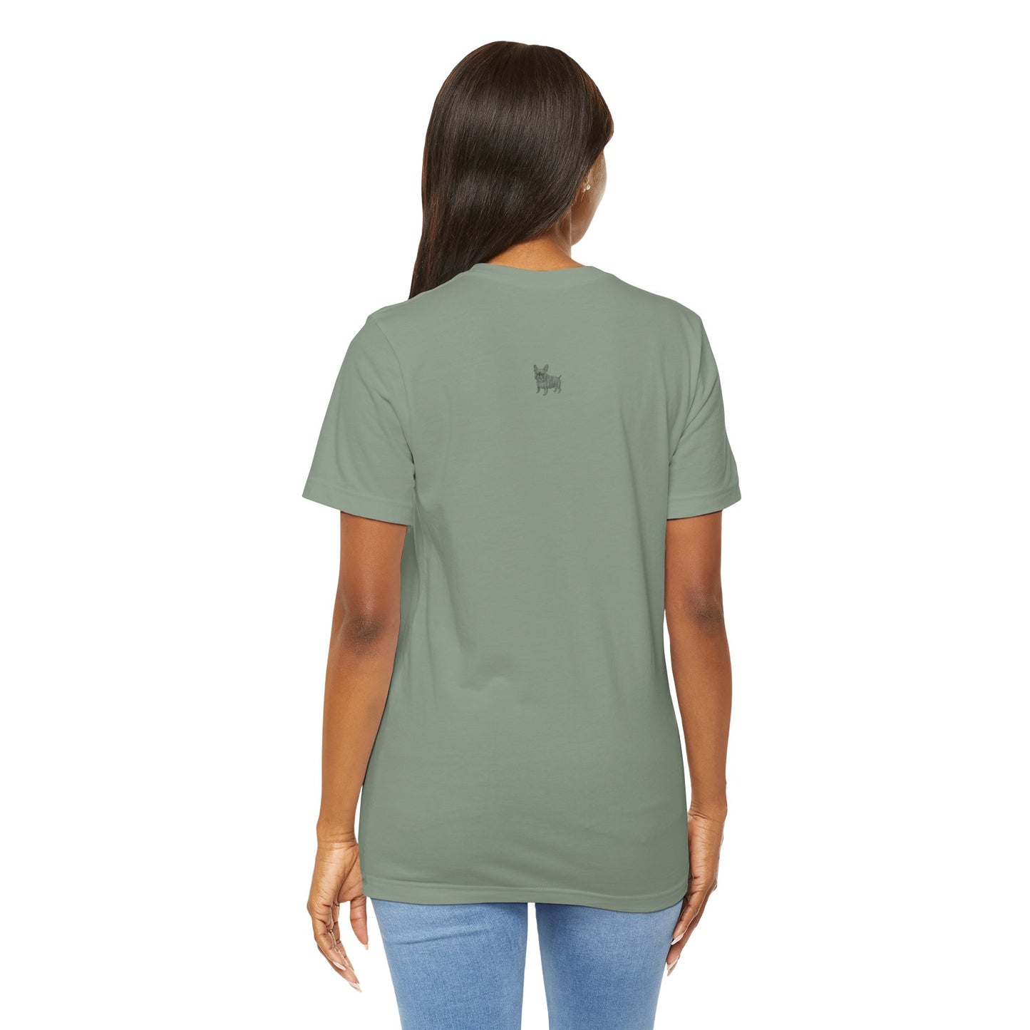 Cute French Bulldog Graphic Tee - Unisex Jersey Short Sleeve Shirt
