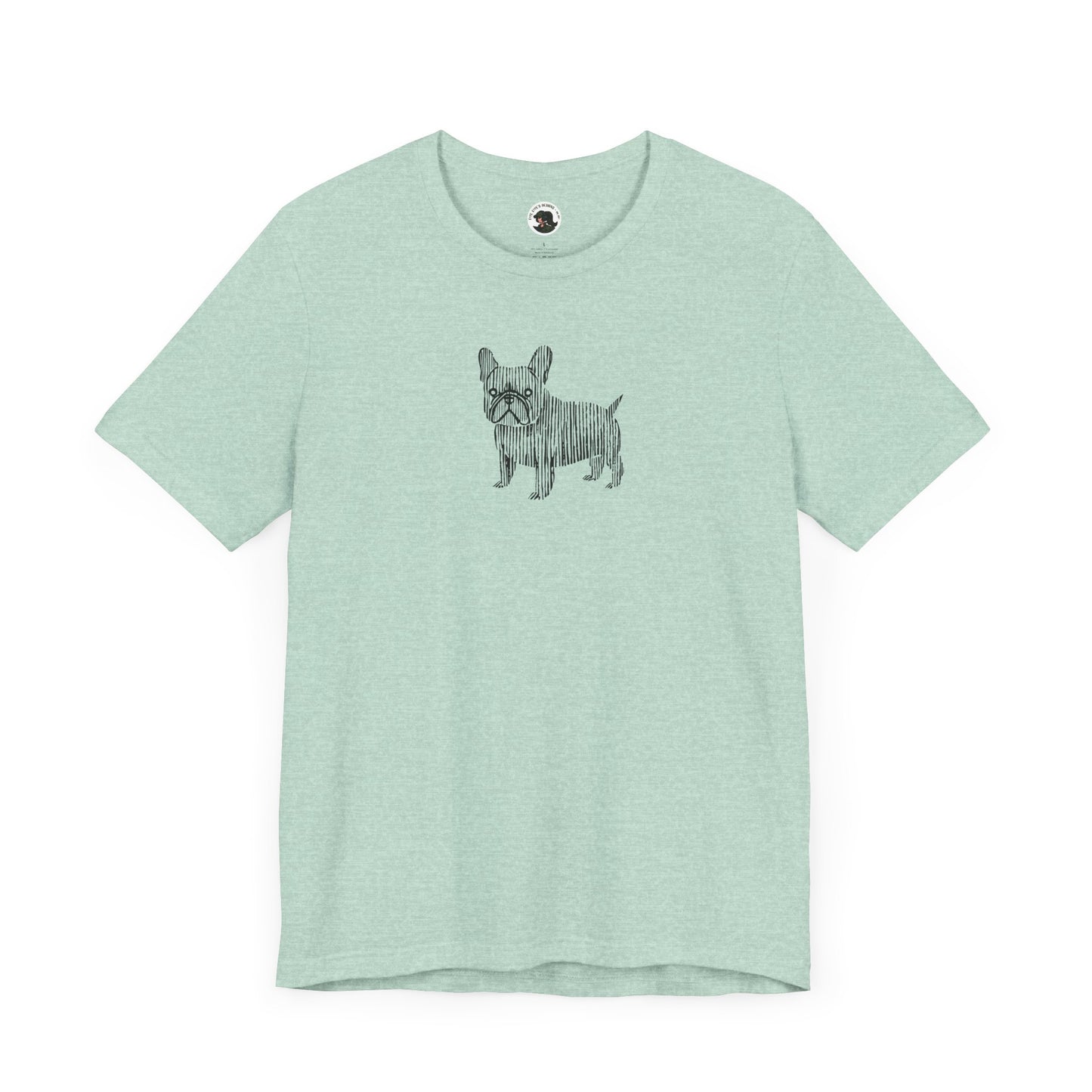 Cute French Bulldog Graphic Tee - Unisex Jersey Short Sleeve Shirt