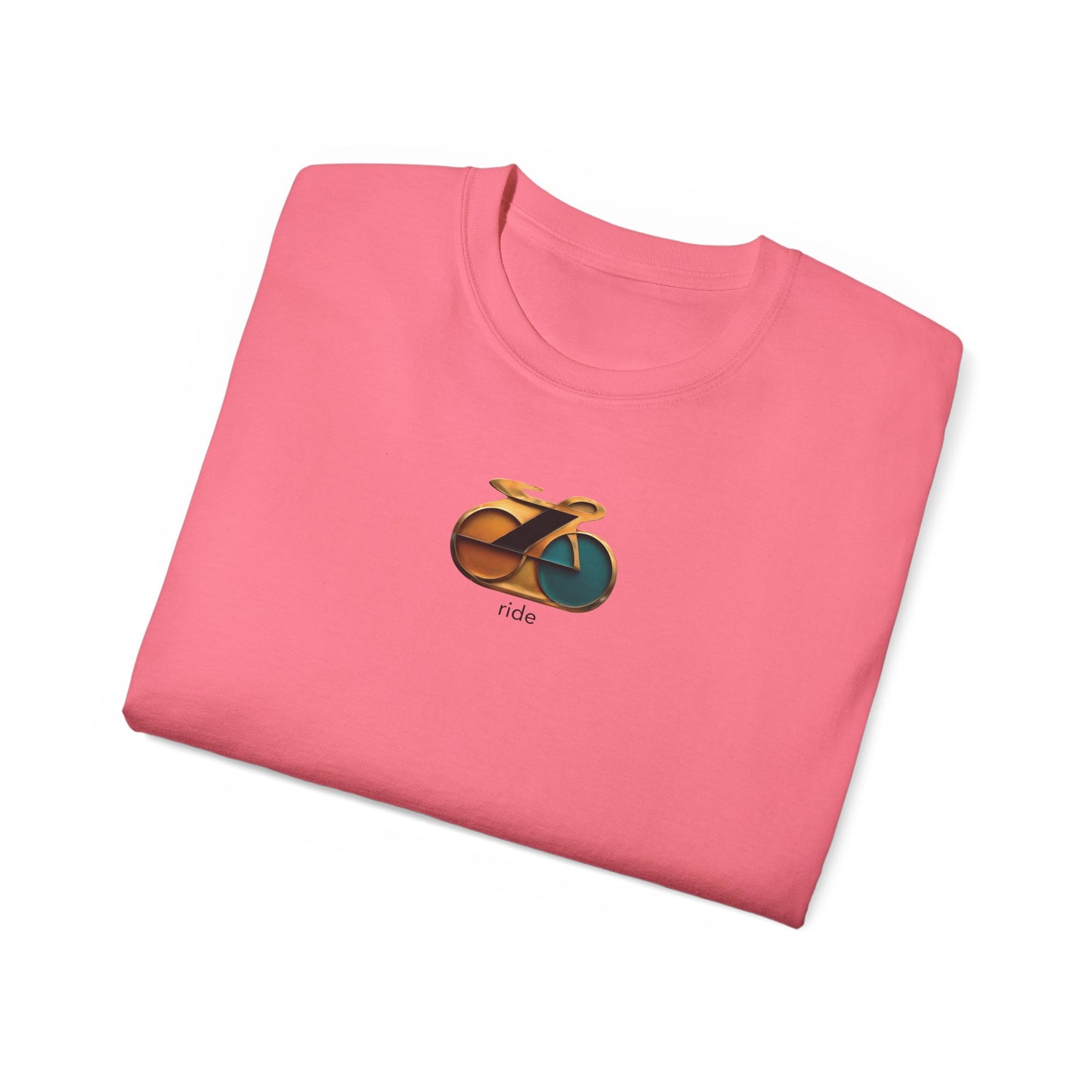 Retro Bike Enamel Pin Tee, Bicycle Enthusiast Shirt, Ride Cycling T-Shirt, Unisex Cotton Top, Retro Vibes Shirt