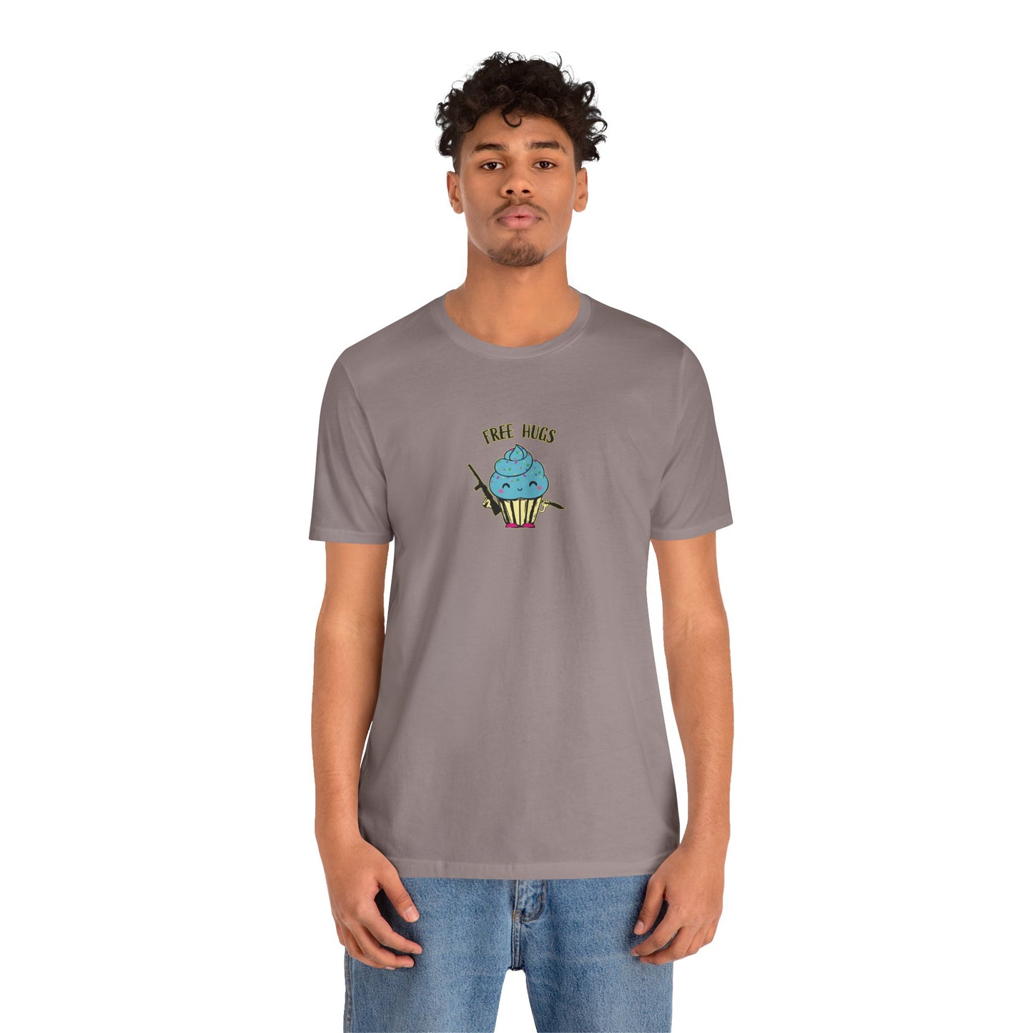 Cute Free Hugs Tee for Everyday Comfort