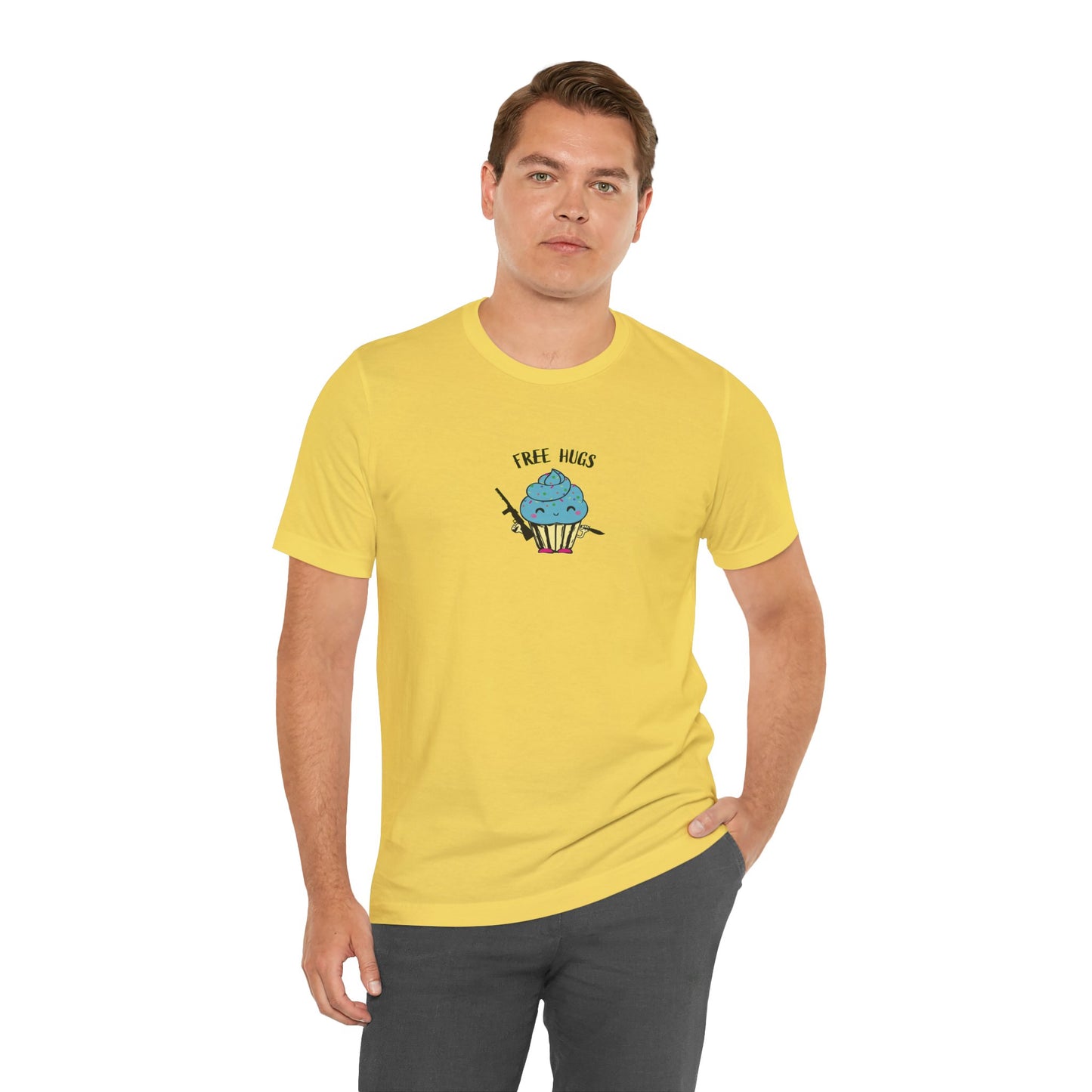 Cute Free Hugs Tee for Everyday Comfort