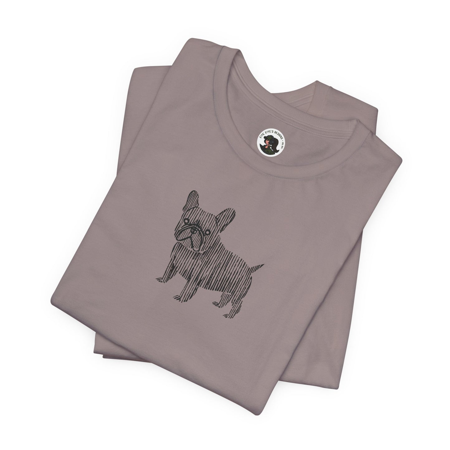 Cute French Bulldog Graphic Tee - Unisex Jersey Short Sleeve Shirt