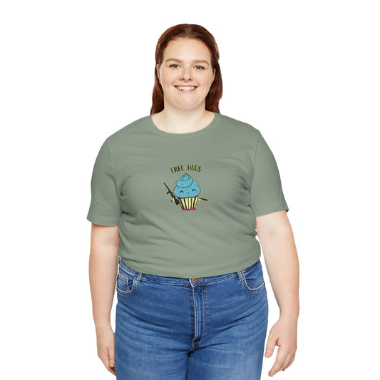 Cute Free Hugs Tee for Everyday Comfort