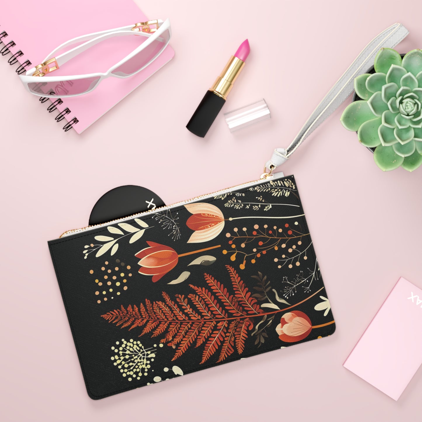 Floral Print Clutch Bag - Elegant Wristlet for Every Occasion