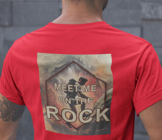Rock Climbers Paradise Champion T-Shirt, Meet Me on the Rock, Climbing Tee, Outdoor Adventure Shirt, Mountain Climber Gift