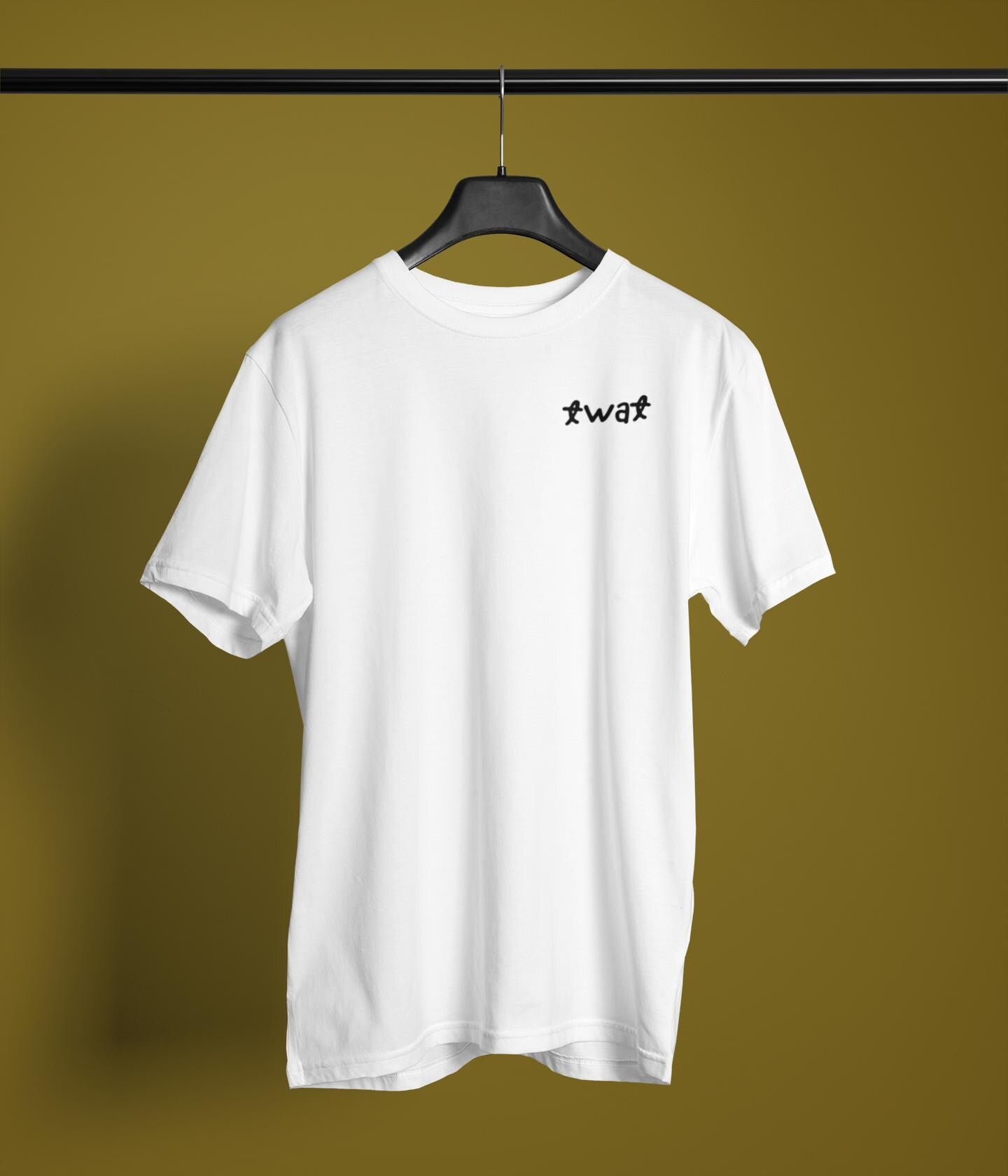 Spray Paint Smiley Face 'Twat' T-Shirt, Support Local Twats, Unisex Tee, Morbid Humor Top, Edgy Streetwear Shirt