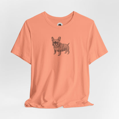 Cute French Bulldog Graphic Tee - Unisex Jersey Short Sleeve Shirt