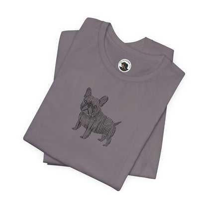 Cute French Bulldog Graphic Tee - Unisex Jersey Short Sleeve Shirt