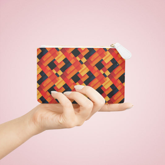 Colorful Retro Patchwork Mini Clutch Bag, Boho Chic Purse, Festival Accessory, Gift for Her, Everyday Essentials