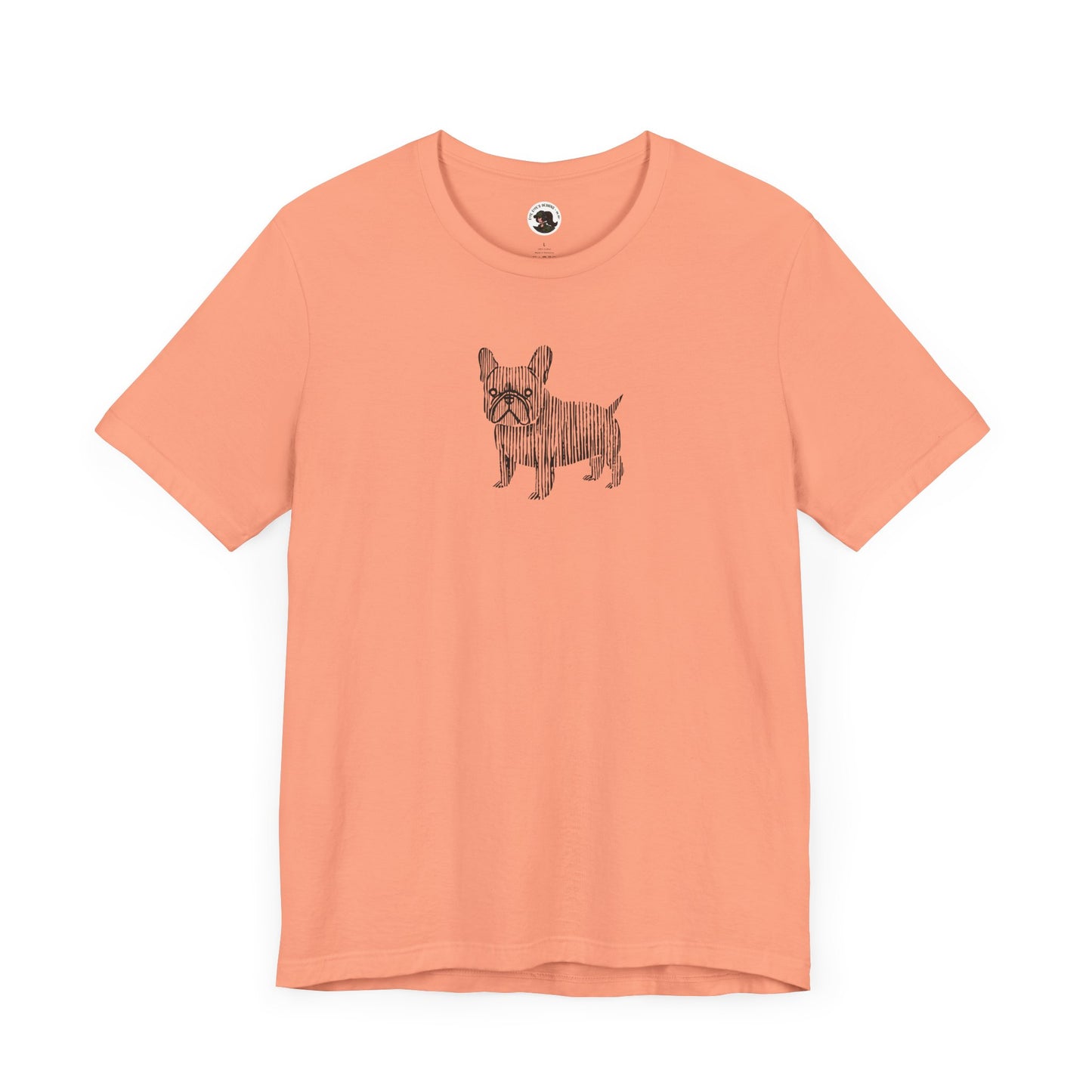 Cute French Bulldog Graphic Tee - Unisex Jersey Short Sleeve Shirt
