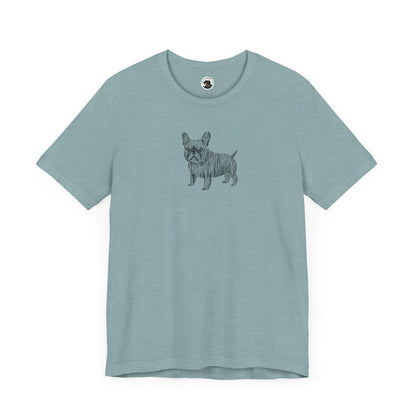 Cute French Bulldog Graphic Tee - Unisex Jersey Short Sleeve Shirt
