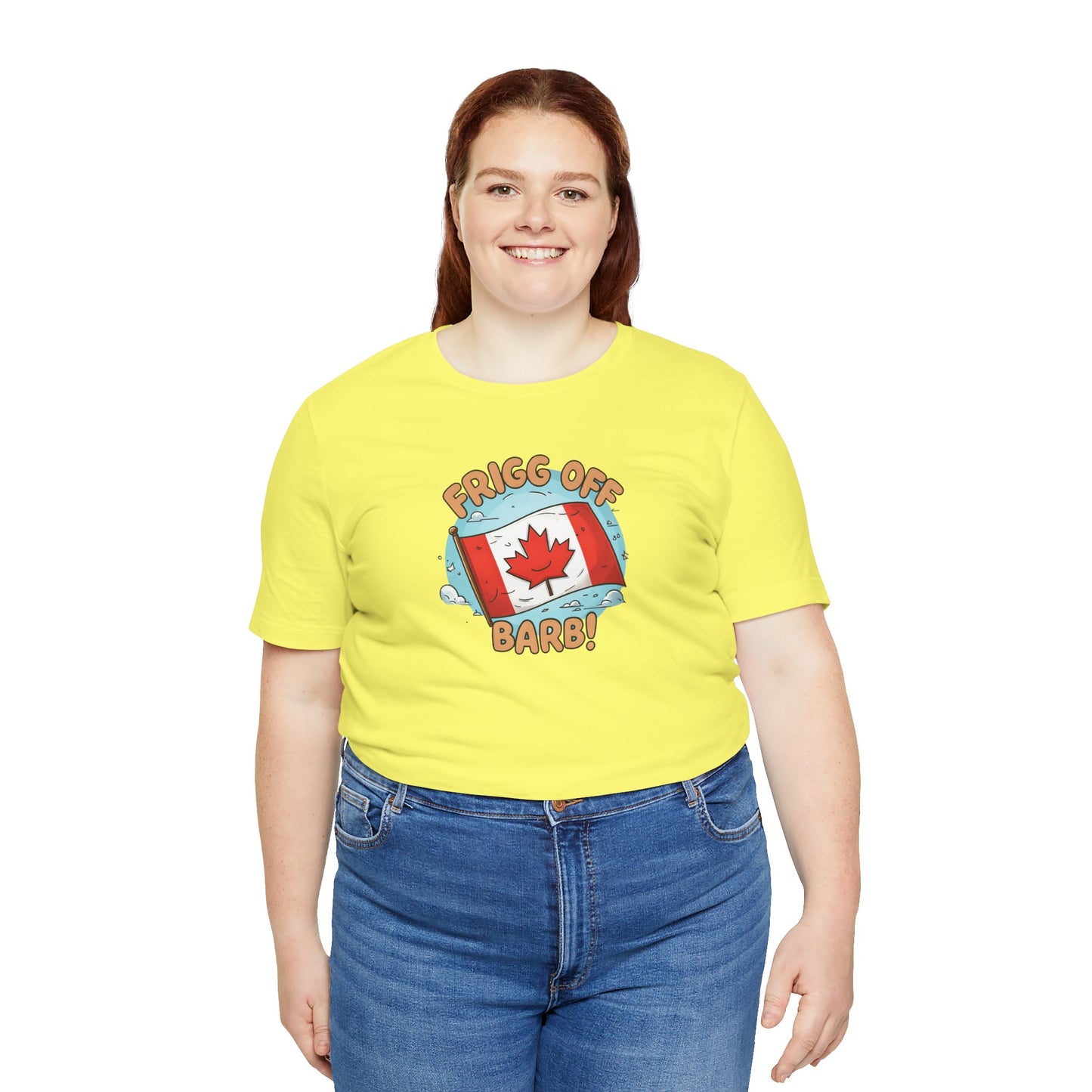 Funny Canada Graphic Tee - 'Frigg Off Barb!'