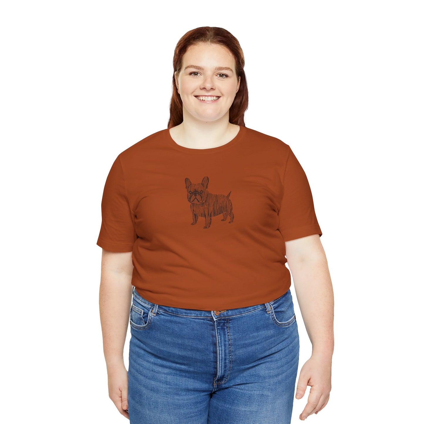 Cute French Bulldog Graphic Tee - Unisex Jersey Short Sleeve Shirt