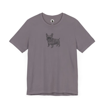 Cute French Bulldog Graphic Tee - Unisex Jersey Short Sleeve Shirt