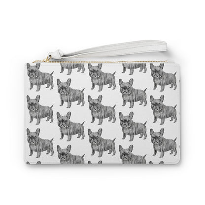 French Bulldog Clutch Bag - Cute Dog Print Pouch for Pet Lovers
