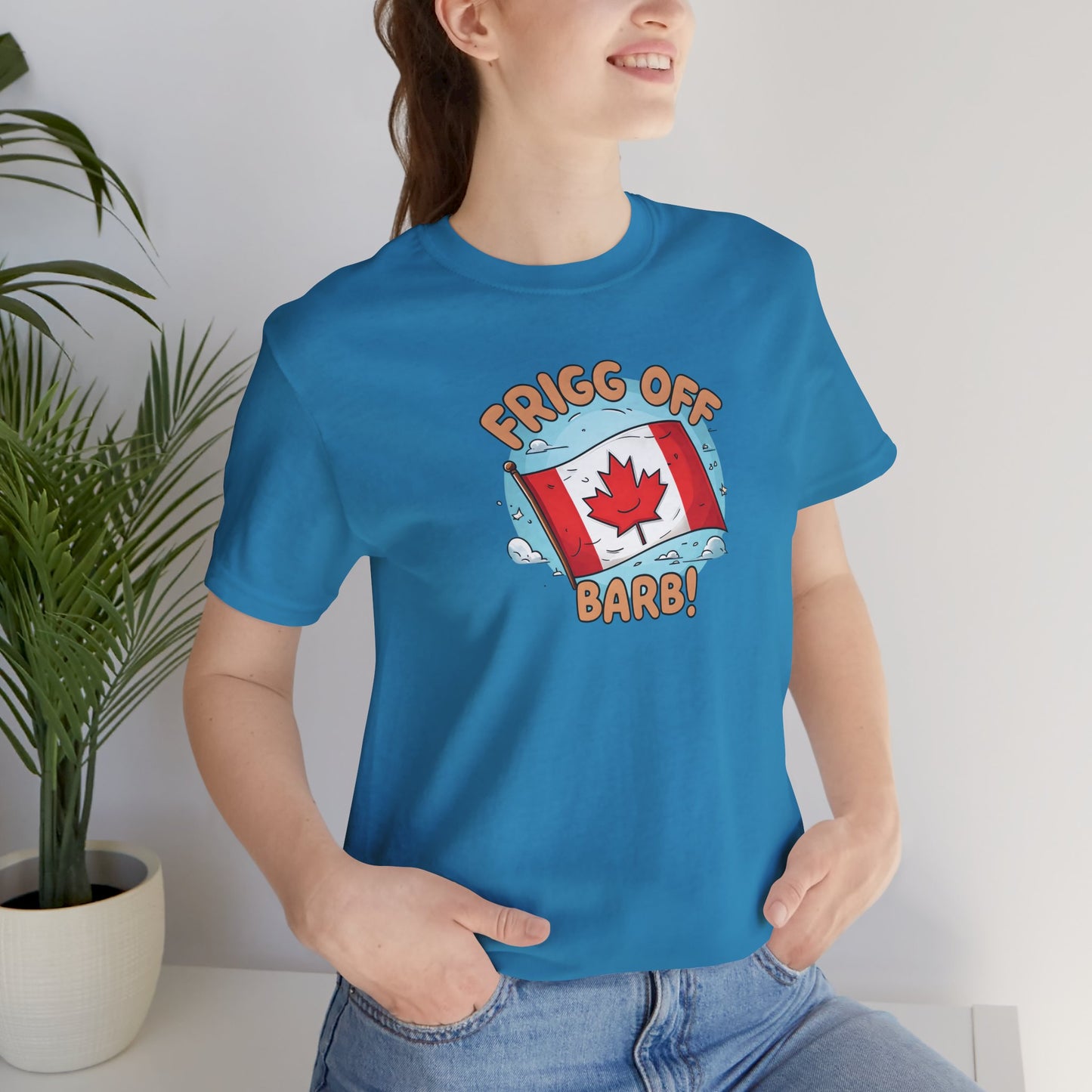 Funny Canada Graphic Tee - 'Frigg Off Barb!'