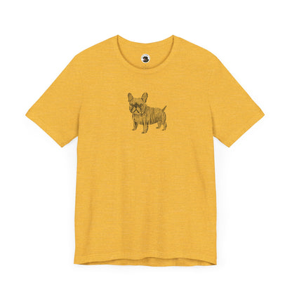 Cute French Bulldog Graphic Tee - Unisex Jersey Short Sleeve Shirt