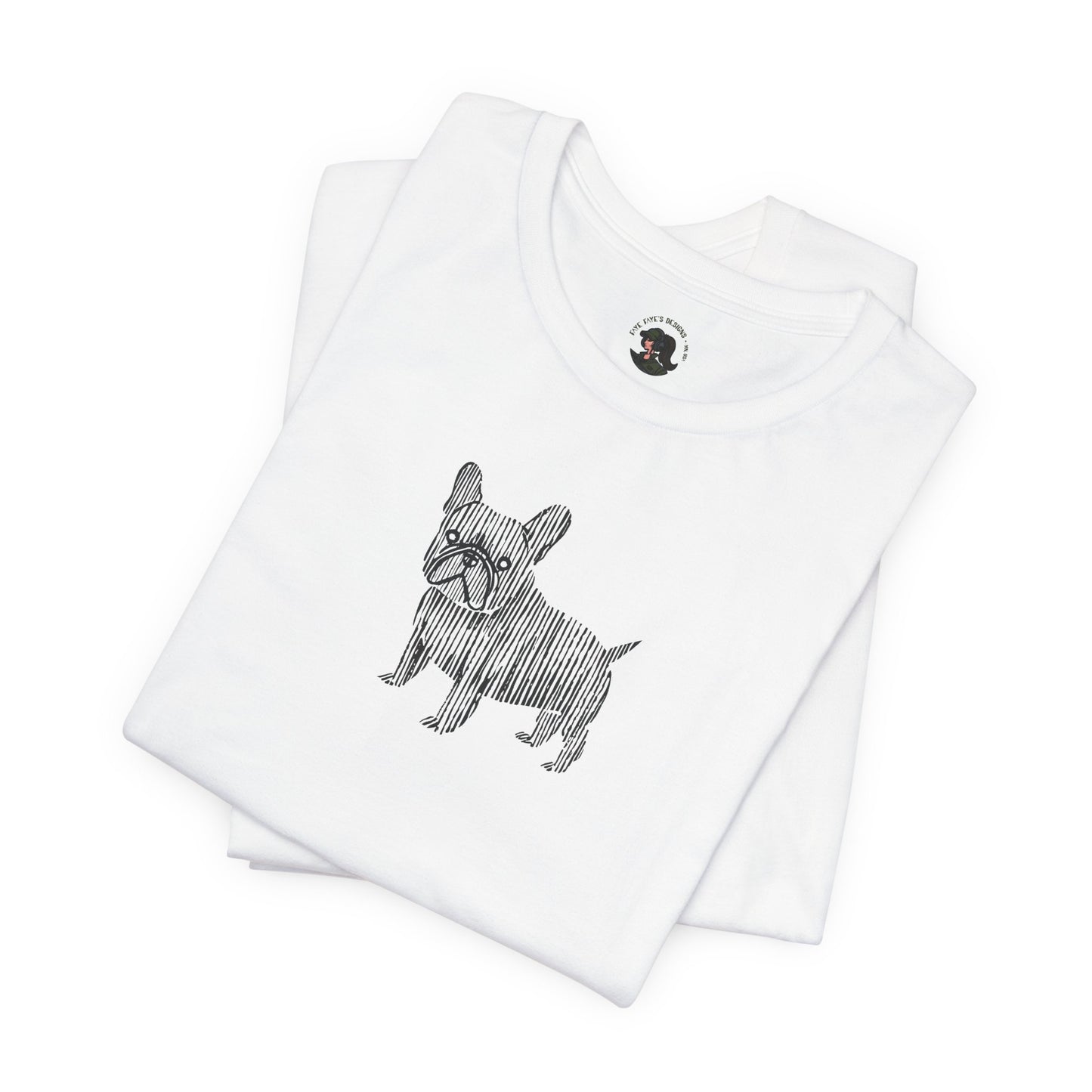 Cute French Bulldog Graphic Tee - Unisex Jersey Short Sleeve Shirt