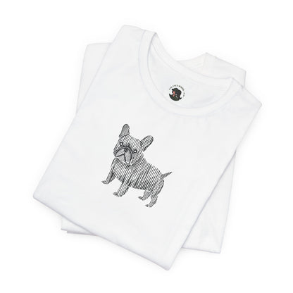 Cute French Bulldog Graphic Tee - Unisex Jersey Short Sleeve Shirt