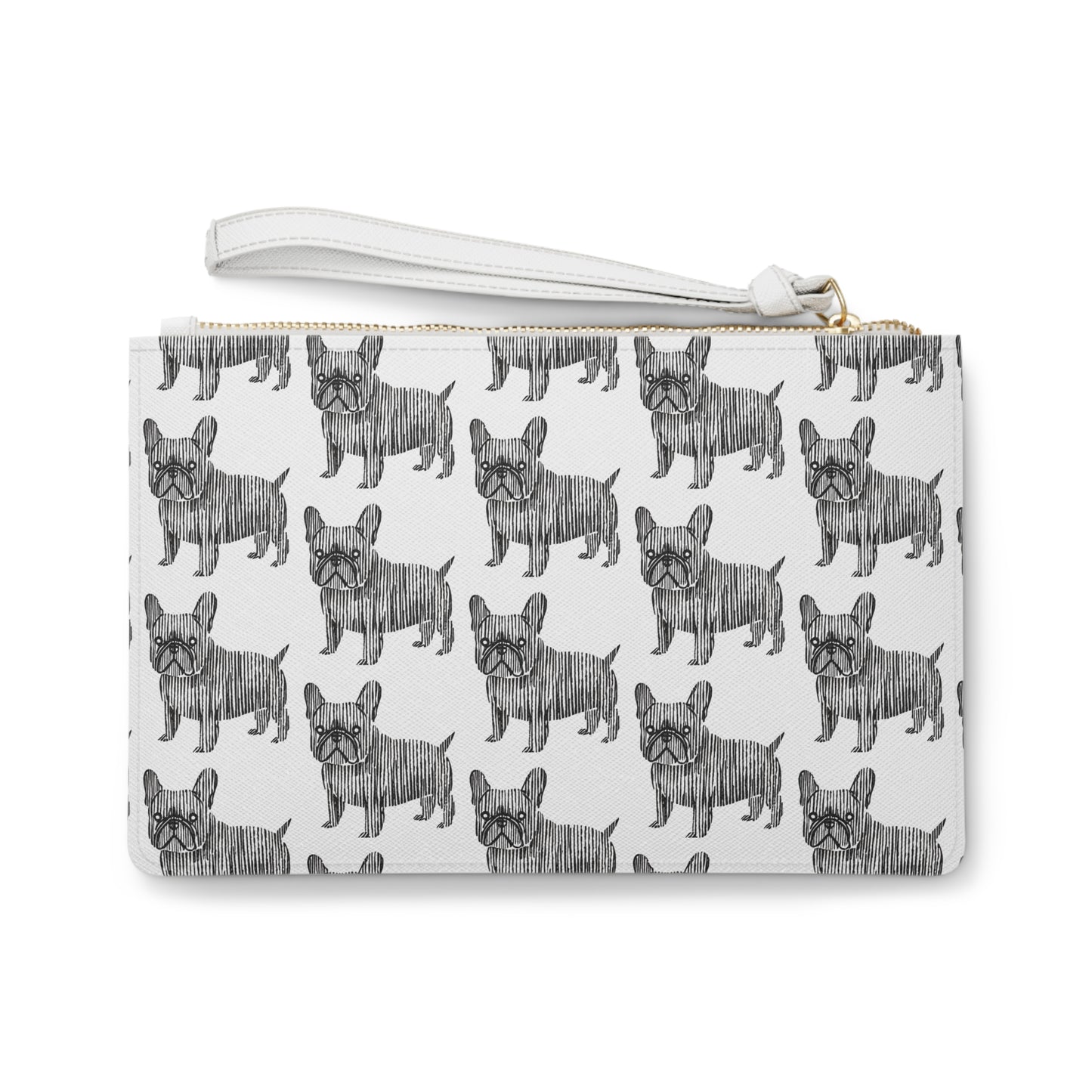 French Bulldog Clutch Bag - Cute Dog Print Pouch for Pet Lovers