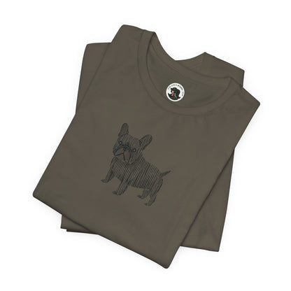 Cute French Bulldog Graphic Tee - Unisex Jersey Short Sleeve Shirt
