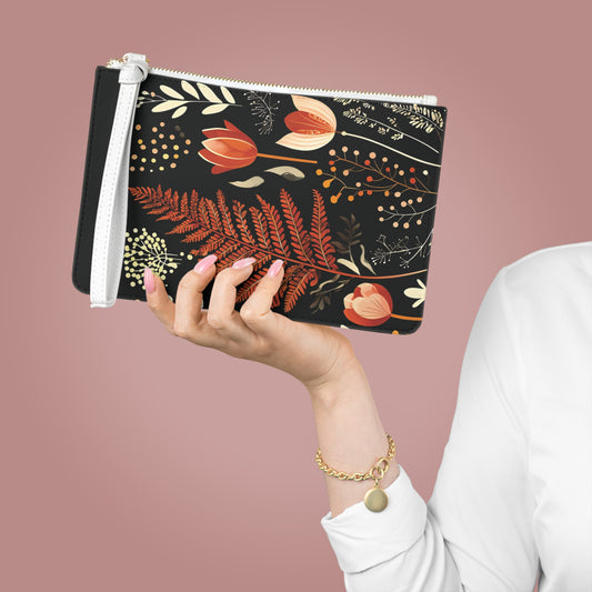 Floral Print Clutch Bag - Elegant Wristlet for Every Occasion