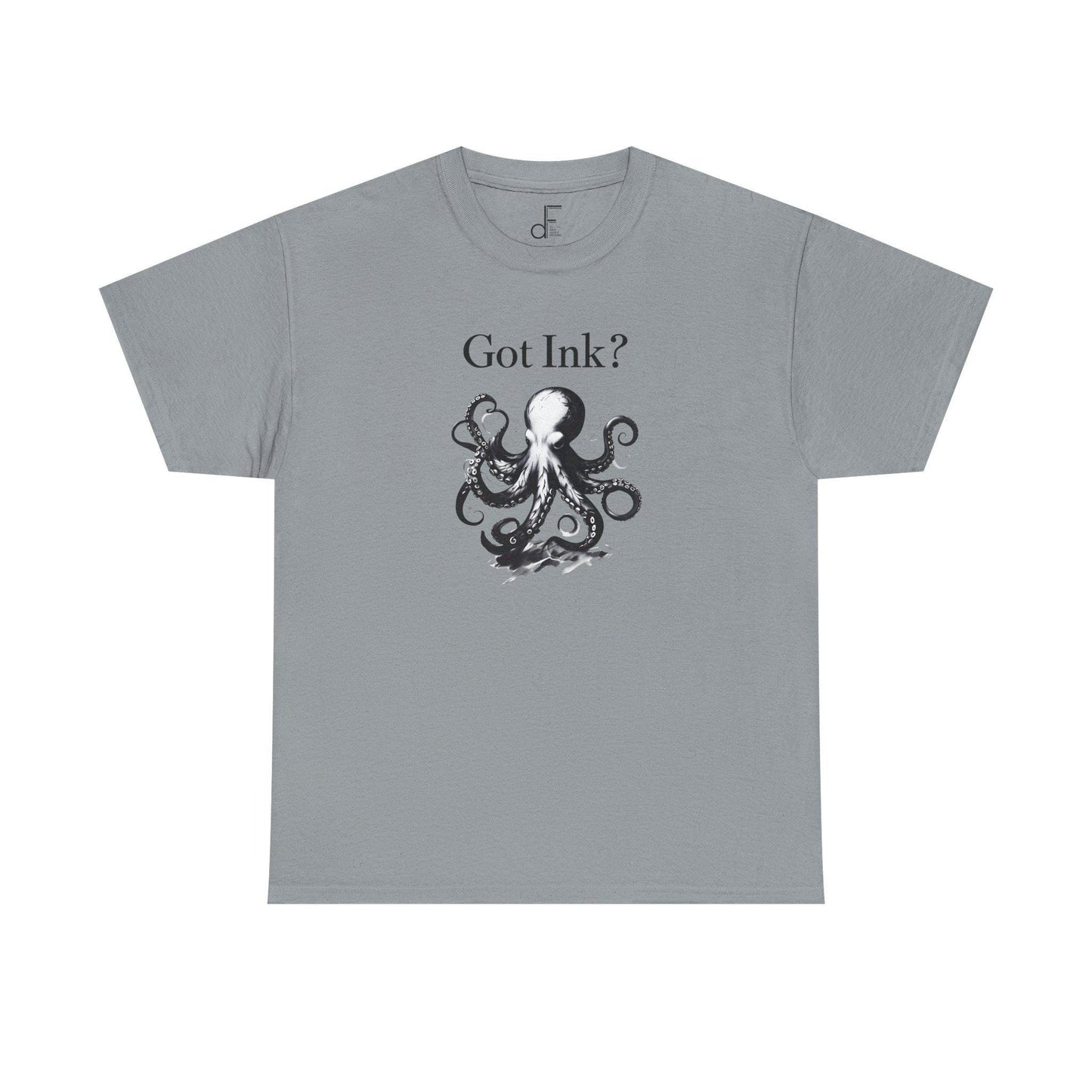 Octopus Ink Unisex Tee, Got Ink Shirt, Unique Octopus Design, Trendy Graphic Tee, Ink Lover Gift, Ocean Animal T-Shirt