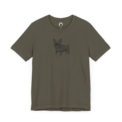 Cute French Bulldog Graphic Tee - Unisex Jersey Short Sleeve Shirt