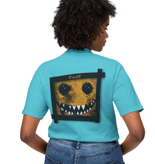 Spray Paint Smiley Face 'Twat' T-Shirt, Support Local Twats, Unisex Tee, Morbid Humor Top, Edgy Streetwear Shirt