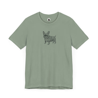 Cute French Bulldog Graphic Tee - Unisex Jersey Short Sleeve Shirt