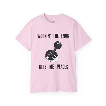 Stick Shift Tee, Car Lover Shirt, Funny Automotive Top, Distressed Gear Pattern, Manual Transmission Apparel