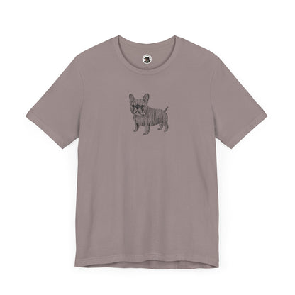 Cute French Bulldog Graphic Tee - Unisex Jersey Short Sleeve Shirt