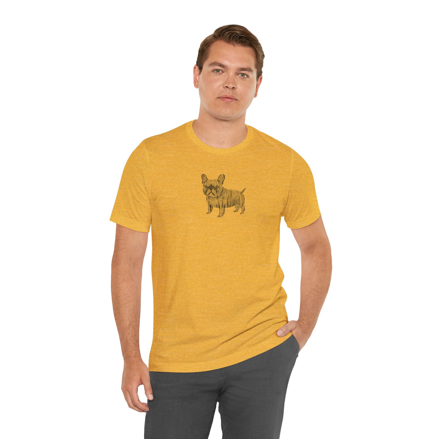 Cute French Bulldog Graphic Tee - Unisex Jersey Short Sleeve Shirt