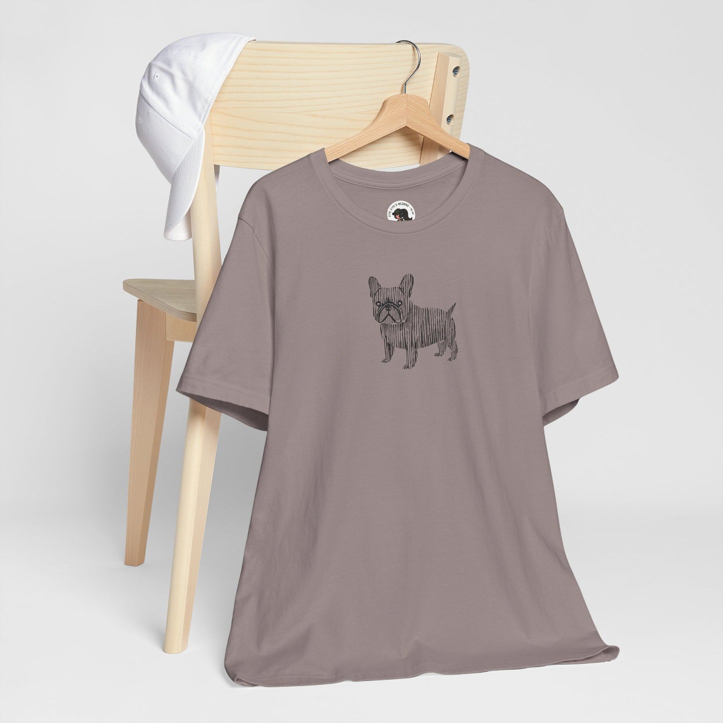 Cute French Bulldog Graphic Tee - Unisex Jersey Short Sleeve Shirt