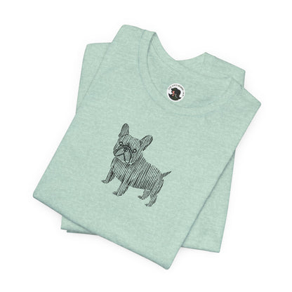 Cute French Bulldog Graphic Tee - Unisex Jersey Short Sleeve Shirt