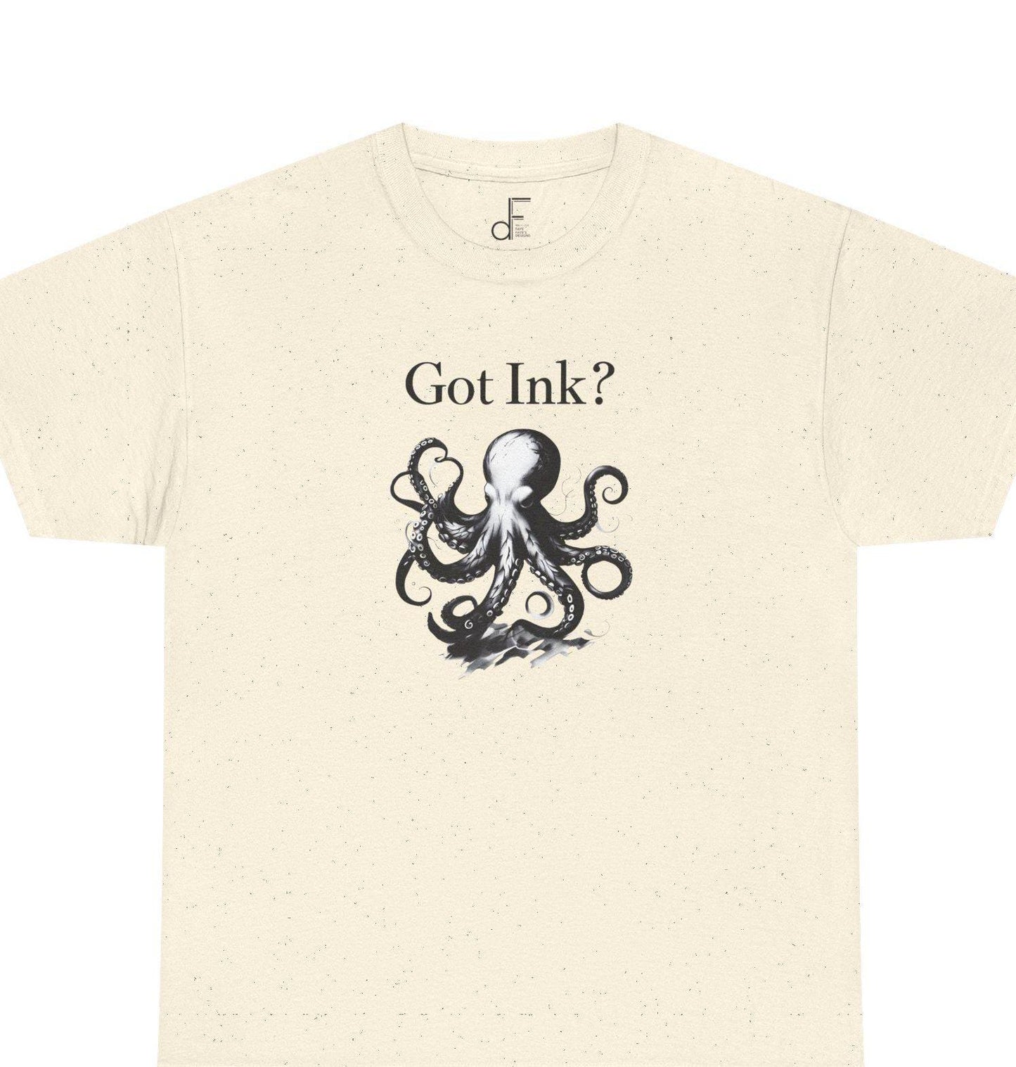 Octopus Ink Unisex Tee, Got Ink Shirt, Unique Octopus Design, Trendy Graphic Tee, Ink Lover Gift, Ocean Animal T-Shirt