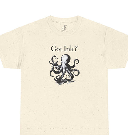 Octopus Ink Unisex Tee, Got Ink Shirt, Unique Octopus Design, Trendy Graphic Tee, Ink Lover Gift, Ocean Animal T-Shirt