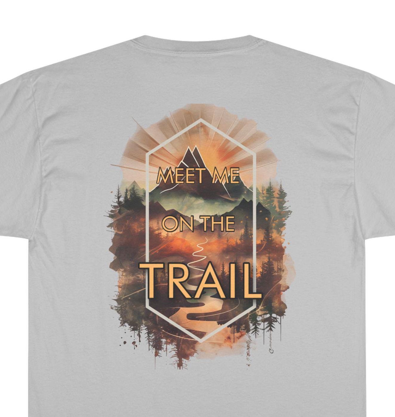 Mountain Adventure T-Shirt, Hiking Tee, Wanderlust Shirt, Forest Trails Top, Outdoor Nature Clothing